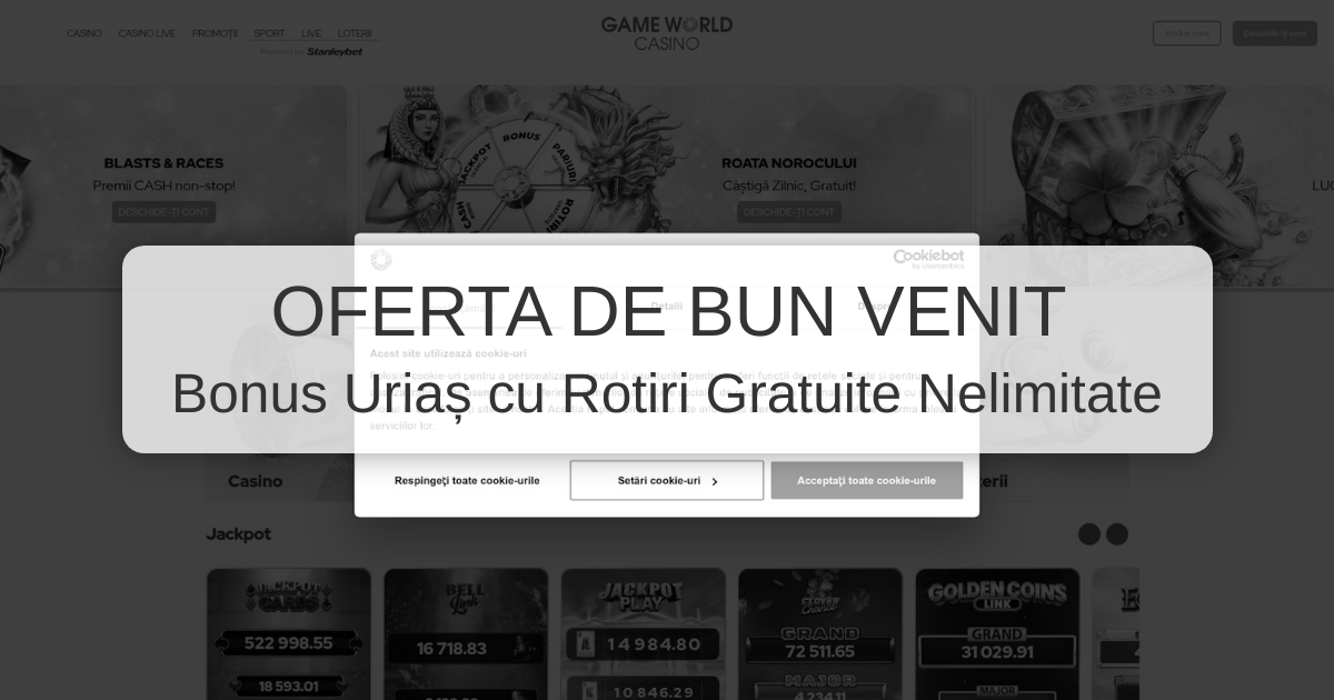 Gameworld Casino - Bonus Generos pentru Jucători Români
